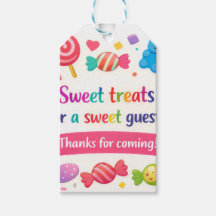 お菓子のテーマパーティーのギフトタグ - Sweet Treats
