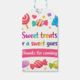 お菓子のテーマパーティーのギフトタグ - Sweet Treats ギフトタグ
