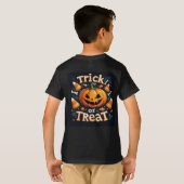 お菓子のトウモロコシと愉快なジャック・オ・ランタン 🎃 Tシャツ (裏面フル)