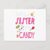 お菓子のハッピーイースター日贈り物のために妹を交換する ポストカード (正面)