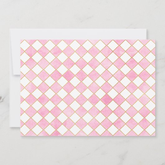 お菓子のフォトナツクラッカーランド1歳の誕生日 招待状 (裏面)