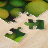 お菓子のボタン(緑) ジグソーパズル (側面)