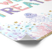 お菓子のマーメイド キャンディーバーサイン 海の中 ポスター (角)