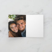 お菓子の上のチェリー | ブライダルシャワー サンキューカード (内部)