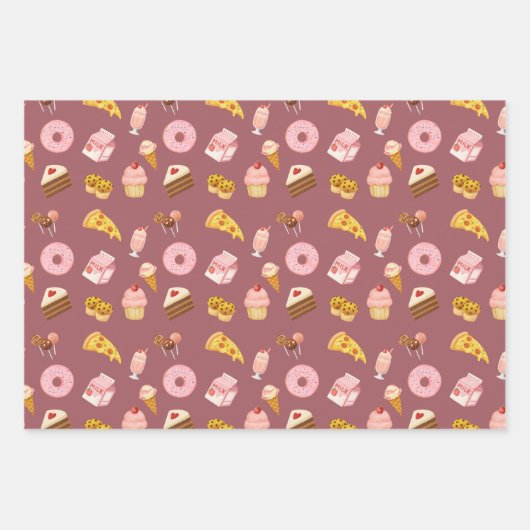 お菓子の包装紙 ラッピングペーパーシート (正面)