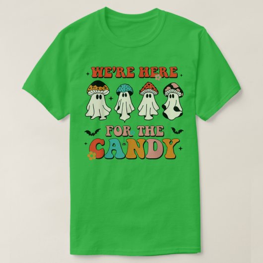 お菓子の季節は不気味Ha Tシャツ (デザイン正面)