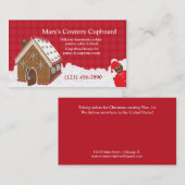 お菓子の家のベーカリーのクッキーの名刺 名刺 (正面/裏面)