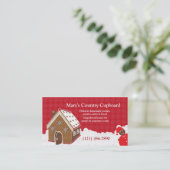 お菓子の家のベーカリーのクッキーの名刺 名刺 (スタンド正面)