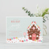 お菓子の家の休日のパーティの招待状 招待状 (スタンド正面)