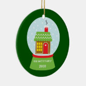 お菓子の家のSnowglobeのオーナメント セラミックオーナメント (右)