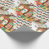 お菓子の家はクリスマスをからかいます ラッピングペーパー (角)