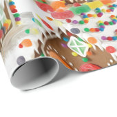 お菓子の家はクリスマスをからかいます ラッピングペーパー (ロールコーナー)