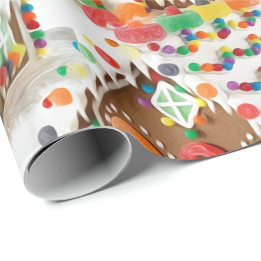 お菓子の家はクリスマスをからかいます ラッピングペーパー (ロールコーナー)