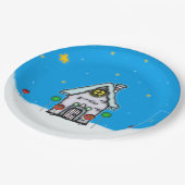 お菓子の家場面 ペーパープレート (アングル)