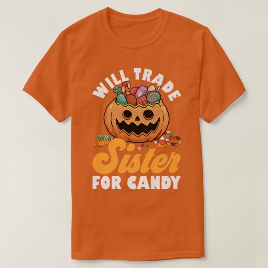 お菓子の家族の兄弟のために妹を交換する Tシャツ (デザイン正面)
