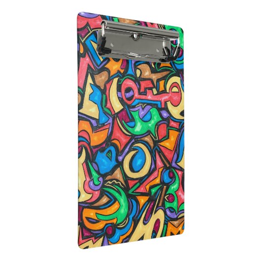 お菓子の手の抽象芸術をどこで隠し絵を描た ミニクリップボード (アングル)