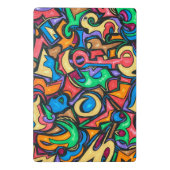 お菓子の手の抽象芸術をどこで隠し絵を描た ミニクリップボード (裏面)