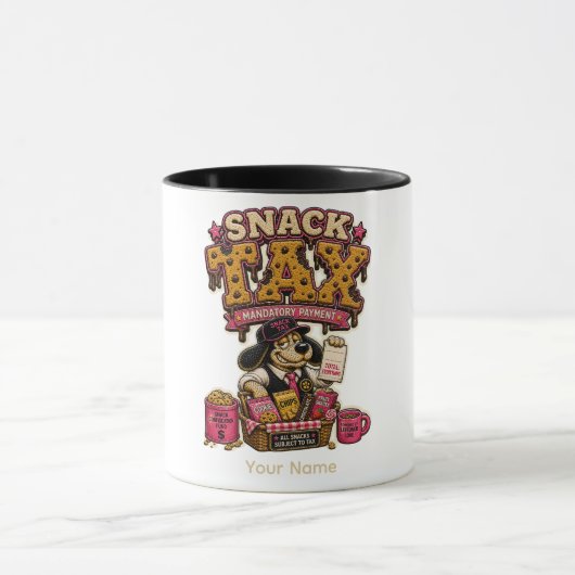 お菓子の攻撃 ハングリーモード パーソナライズド ユーモア マグカップ (中央)