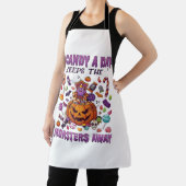 お菓子の日はモンスターを遠ざける ハロウィン パンプキン_1 エプロン (インサイチュ)