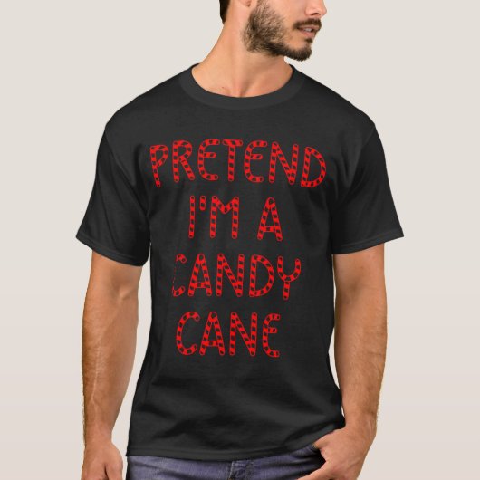 お菓子の杖のジョーク クリスマスのプレゼント Tシャツ (正面)