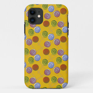 お菓子の柄 ロールパターン 棒つきキャンデー13 iPhone 11 ケース