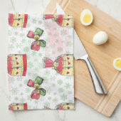 お菓子の水彩クリスマスバッグ キッチンタオル (四つ折り)