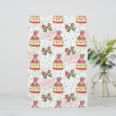 お菓子の水彩クリスマスバッグ 便箋 (スタンド正面)