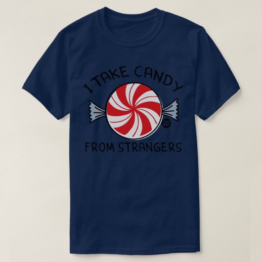 お菓子の知らない人 Tシャツ (デザイン正面)