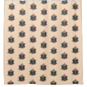 お菓子の釜をトリックまたは治療する シャワーカーテン (正面)