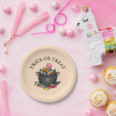 お菓子の釜をトリックまたは治療する ペーパープレート (パーティー)