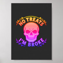 お菓子はいらない、お金がない 皮肉なドクロのハロウィン