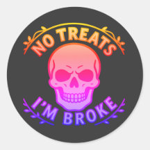 お菓子はいらない、お金がない 皮肉なドクロのハロウィン