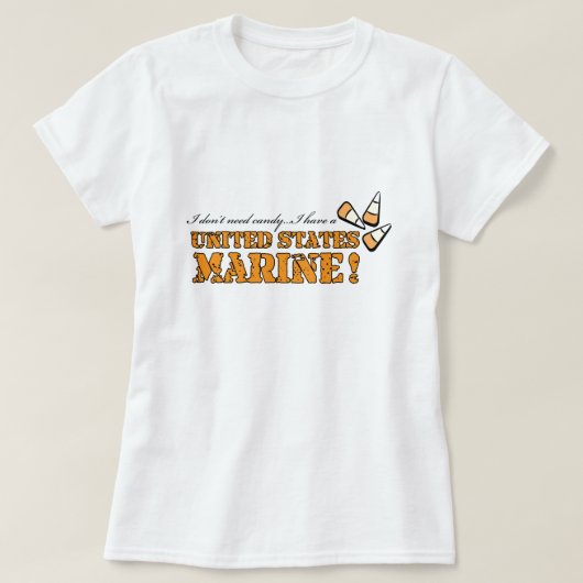お菓子はいらない… Tシャツ (デザイン正面)