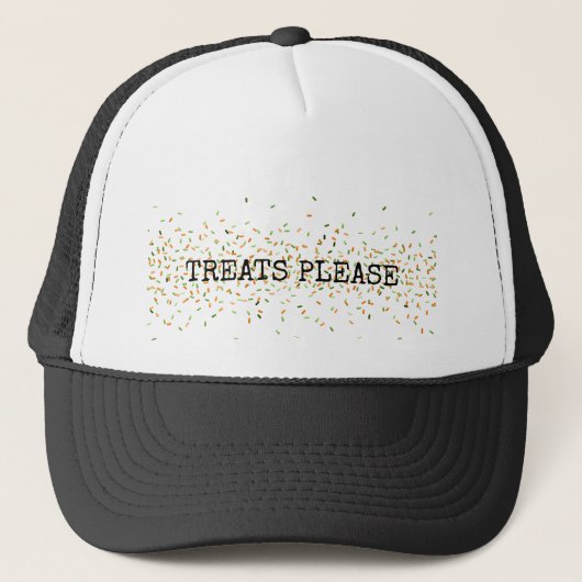 お菓子はハロウィーンキャンディNo Tricles キャップ (正面)