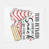 お菓子みたい フリースブランケット (正面(横))