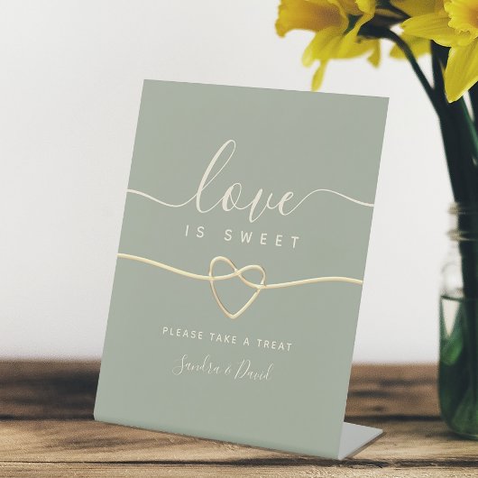 お菓子をお持ちください ウェディング 台座サイン