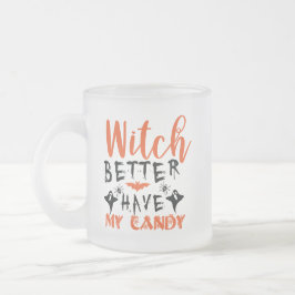 お菓子をくれないと魔法をかけるぞ Witch フロストグラスマグカップ