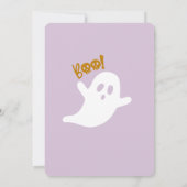 お菓子をくれなきゃイタズラしちゃうよ！かわいいハロウィンパーティーの招待状 招待状 (裏面)