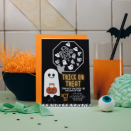 お菓子をくれなきゃイタズラしちゃうよ かわいい子供のためのハロウィンカスタム招待状 招待状