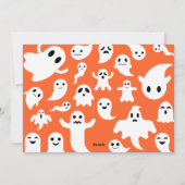 お菓子をくれなきゃイタズラしちゃうよ Crewから | 現代的レトロ ハロウィン フォト 白 シーズンカード (裏面)