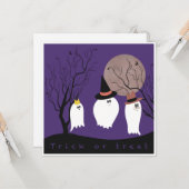 お菓子をくれなきゃイタズラしちゃう カード (正面/裏面インサイチュ)