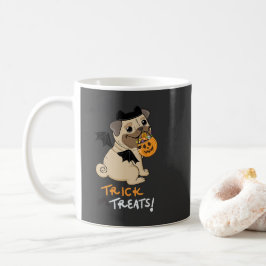お菓子をくれなきゃイタズラしちゃう パグの仮装 コーヒーマグカップ