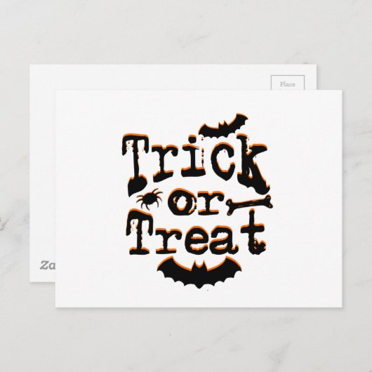 お菓子をくれなきゃイタズラしちゃう ポストカード (正面/裏面)