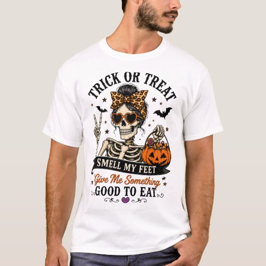 お菓子をくれなきゃイタズラするぞ ハロウィンTシャツ Tシャツ (正面)
