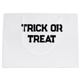 お菓子をくれなきゃイタズラするぞ ハロウィーン スパイシー ブラック シンプル ミニ ラージペーパーバッグ
