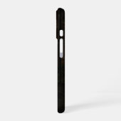 お菓子をくれなきゃイタズラするぞ。骸骨に扮した男性 iPhone 16ケース (左側面)