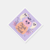 お菓子をくれなきゃ+いたずらするぞ！幽霊 スタンダードカクテルナプキン (角)