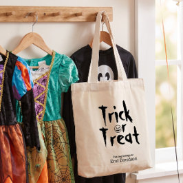 お菓子をくれな～い ハロウィンのお菓子入れ 名前入り トートバッグ