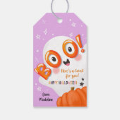 お菓子をどうぞ！ハロウィンのかわいいおばけのおやつ ギフトタグ (裏面)