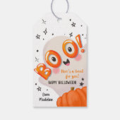 お菓子をどうぞ！ハロウィン かわいいおばけのおすそわけ ギフトタグ (裏面)